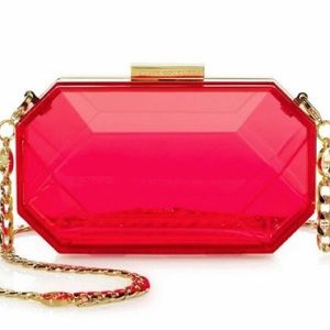 Juicy couture gem minaudiere acrylic red clutch